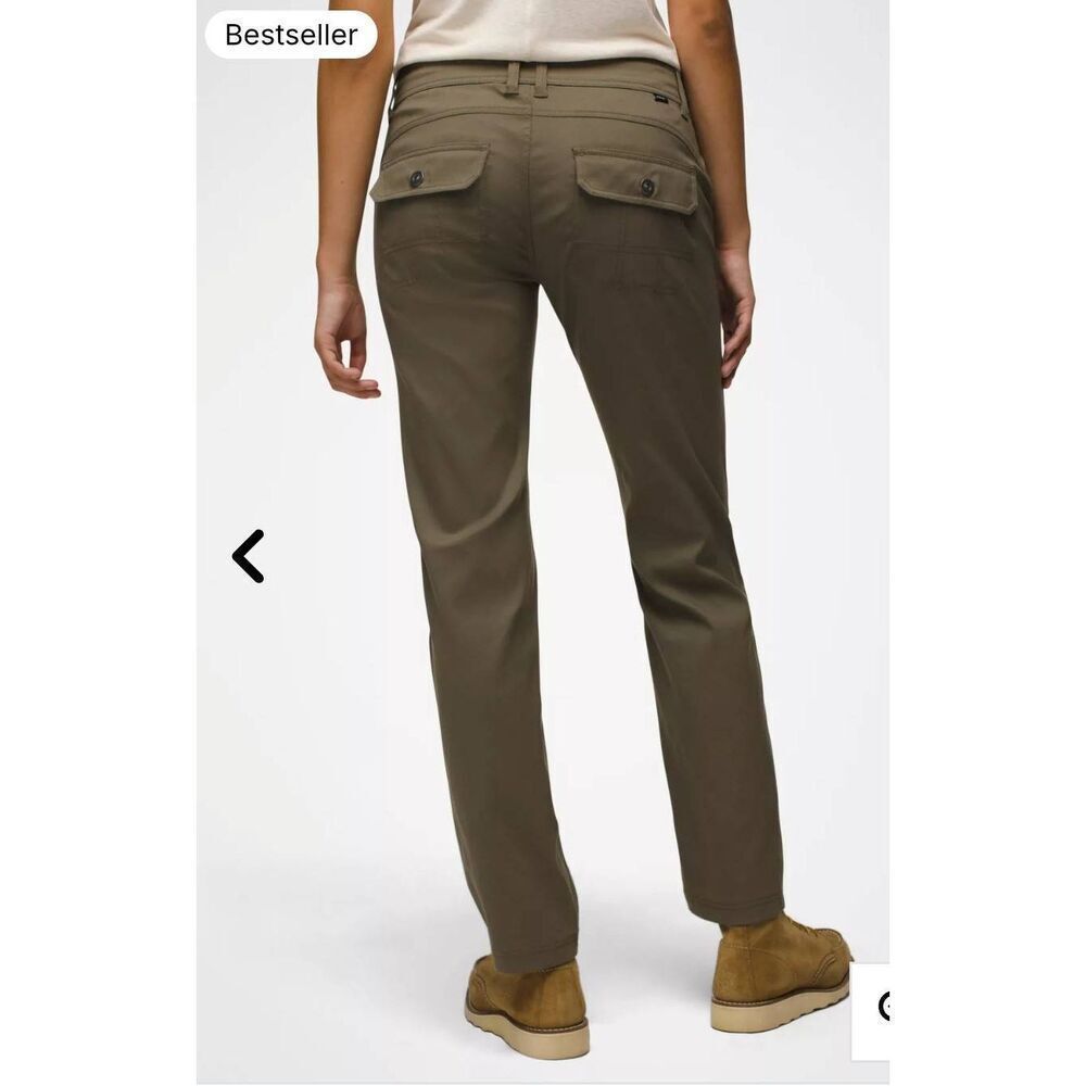NWT PrAna AT Halle Straight Leg Pant: Green: UPF50+ Stretch Comfy H2O repellent